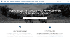 Desktop Screenshot of postgresql.org