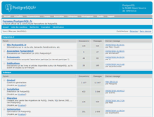 Tablet Screenshot of forum.postgresql.fr