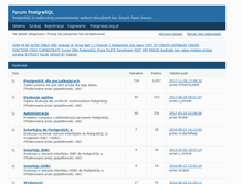 Tablet Screenshot of forum.postgresql.org.pl