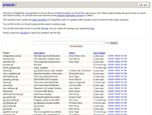 Tablet Screenshot of git.postgresql.org
