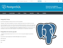 Tablet Screenshot of postgresql.org.tr