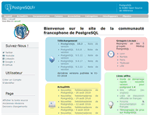 Tablet Screenshot of postgresql.fr