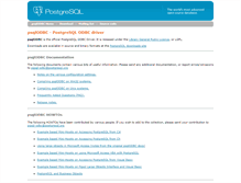 Tablet Screenshot of odbc.postgresql.org